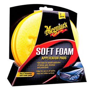 meguiar’s x3070 soft foam 4″ applicator pads – 2 pads