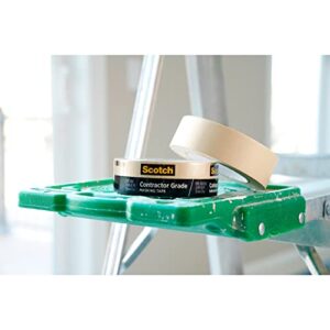 Scotch Contractor Grade Masking Tape, 1.88 inches by 60.1 yards (360 yards total), 2020, 6 Rolls