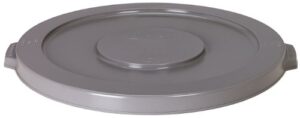 continental 3201 huskee 32 gallon round trash can lid only, grey