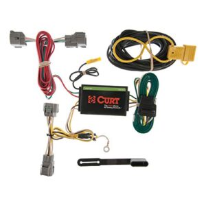 curt 55349 vehicle-side custom 4-pin trailer wiring harness, fits select jeep grand cherokee , black