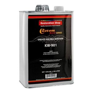 custom shop restoration kw901 – automotive grease and wax remover surface prep cleaner for before automobile painting and all painting projects (gallon)