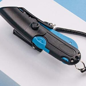 COSCO Box Cutter Knife w/Shielded Blade, Black/Blue (091524)