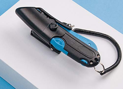 COSCO Box Cutter Knife w/Shielded Blade, Black/Blue (091524)