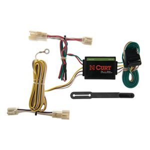 curt 55358 vehicle-side custom 4-pin trailer wiring harness, fits select toyota camry