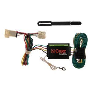 curt 55355 vehicle-side custom 4-pin trailer wiring harness, fits select chevrolet venture, pontiac transsport, montana, oldsmobile silhouette