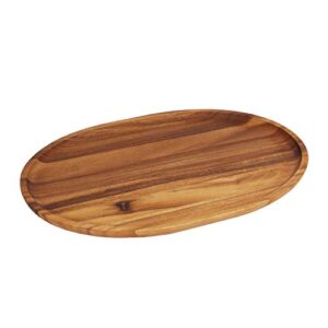 Woodard & Charles 15-Inch Acacia Oval Tray, Large