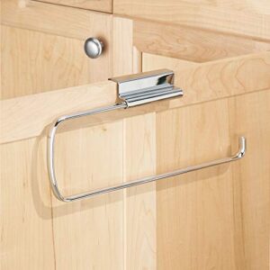 iDesign Forma Paper Towel Holder for Kitchen - Over Cabinet, Brushed Stainless Steel 0.7" x 12.8" x 7.1"