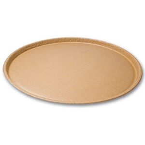 solut 64045 kraft paper catering tray, natural, 16″ diameter (case of 50)