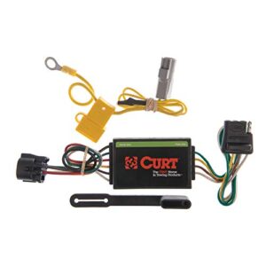 curt 55367 vehicle-side custom 4-pin trailer wiring harness, fits select toyota tundra , black
