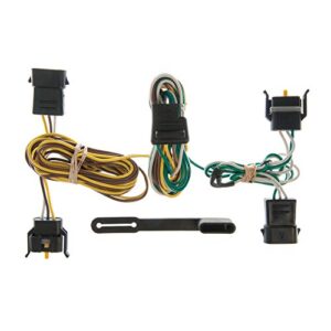 curt 55344 vehicle-side custom 4-pin trailer wiring harness, fits select ford, lincoln, mercury vehicles , black