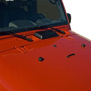 Rugged Ridge 11352.12 Cowl Vent Scoop, Black; 98-18 Jeep Wrangler TJ/JK