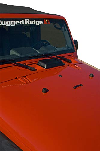 Rugged Ridge 11352.12 Cowl Vent Scoop, Black; 98-18 Jeep Wrangler TJ/JK