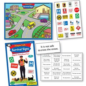 Super Duper Publications | Magnetic Survival Signs Board Game | Educational Learning Resource for Children