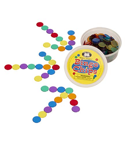 Super Duper Publications | Tub of Plastic Bingo Chips | Educational Learning Resource for Children