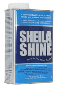sheila shine stainless steel cleaner and polish 1 quart can sold indivdually