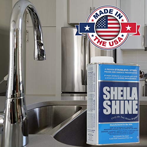 Sheila Shine Stainless Steel Cleaner and Polish 1 Quart Can Sold Indivdually