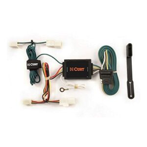 curt 55522 vehicle-side custom 4-pin trailer wiring harness, fits select toyota matrix, echo