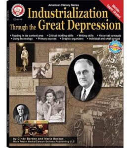 mark twain american history textbooks, grades 6-12, the dust bowl, roaring 20s, henry ford, and industrialization through the great depression … curriculum (american history series)