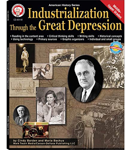 Mark Twain American History Textbooks, Grades 6-12, The Dust Bowl, Roaring 20s, Henry Ford, and Industrialization Through the Great Depression ... Curriculum (American History Series)