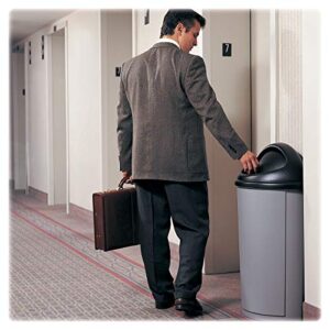 Rubbermaid Commercial Products Untouchable Gray Trash Can Round Lid, Use with 22 Gallon Untouchable Waste Bin