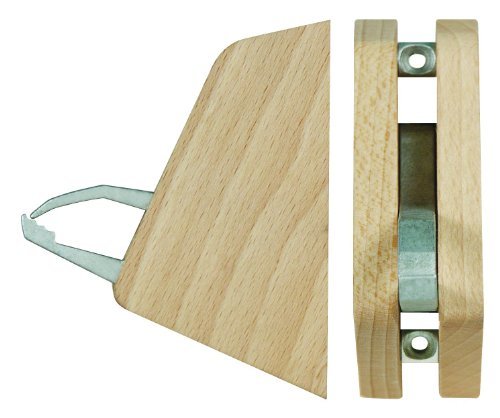 LINDEN SWEDEN Clever Hook - Wall Hook for Robes and Coats - Perfect to Use as a Kitchen Towel Holder - Holds up to 40 Pounds and Includes Screws for Easy Mounting - 3¼” x 2¼” x 1¼” - Beechwood