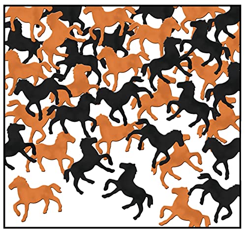 Fanci-Fetti Horses (black & copper) Party Accessory (1 count) (1 Oz/Pkg)