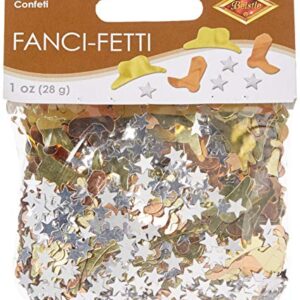 Fanci-Fetti Western Icons (copper, gold, silver) Party Accessory (1 count) (1 Oz/Pkg)