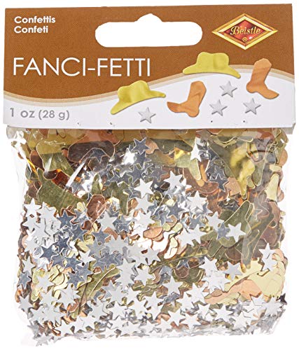 Fanci-Fetti Western Icons (copper, gold, silver) Party Accessory (1 count) (1 Oz/Pkg)