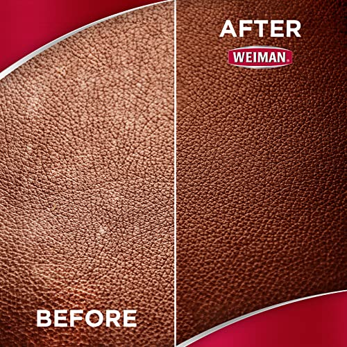 Weiman Leather Cleaner & Conditioner Wipes With UV Protection, Prevent Cracking Or Fading Of Leather Couches, Car Seats, Shoes, Purses - 30 ct