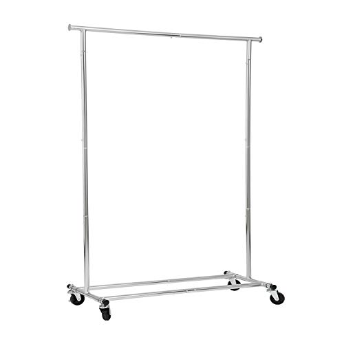 Collapsible/Folding Rolling Clothing/ Garment Rack Salesman's Rack