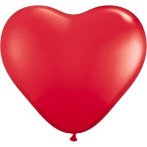 qualatex 6″ red heart latex balloons (100ct)