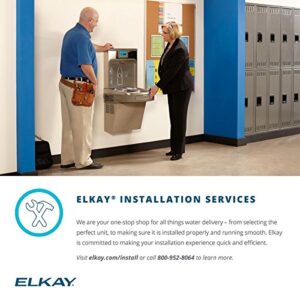 Elkay LZS8WSLK EZH2O Bottle Filling Station with Single ADA Cooler, Filtered, 8 GPH, Light Gray, Commercial