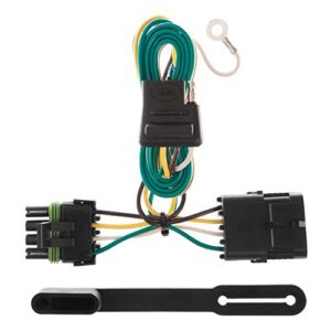 curt 55315 vehicle-side custom 4-pin trailer wiring harness, fits select gmc c1500, c2500, c3500, k1500, k2500, k3500 , black