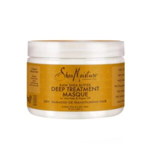 sheamoisture raw shea butter deep treatment masque hair treatment, 12 ounce