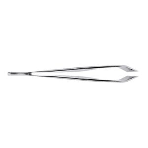 Shun DM0901 Cutlery Fish Bone Tweezers, Culinary Tweezers Ideal for Removing Pin Bones and Feathers from Fish and Poultry, Tapered, Flat Tip, Secure Grip, Stainless Steel Construction,Silver,4 inch