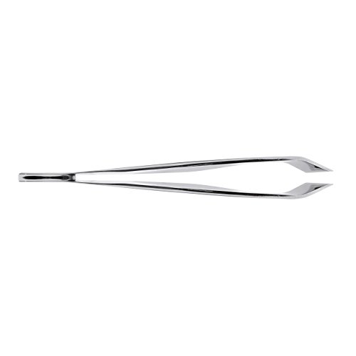 Shun DM0901 Cutlery Fish Bone Tweezers, Culinary Tweezers Ideal for Removing Pin Bones and Feathers from Fish and Poultry, Tapered, Flat Tip, Secure Grip, Stainless Steel Construction,Silver,4 inch