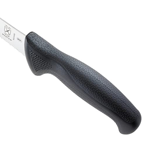 Mercer Culinary M23406 Millennia Black Handle, 6-Inch Wavy Edge, Utility Knife