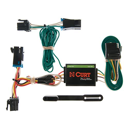 CURT 55377 Vehicle-Side Custom 4-Pin Trailer Wiring Harness, Fits Select Chevrolet Express, GMC Savana 1500, 2500, 3500