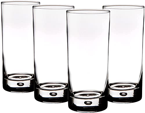 Highball Glasses Set Of 4, Tall Drinking Glasses 18oz Home Essentials & Beyond Beverage Water Glass Cups for Water, Juice, Cocktails. Bar Glasses. Dishwasher Safe.