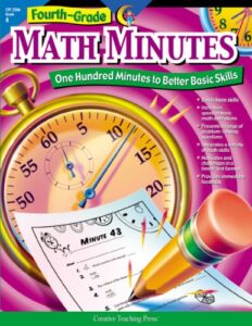 creative teaching press® math minutes book, grade 4