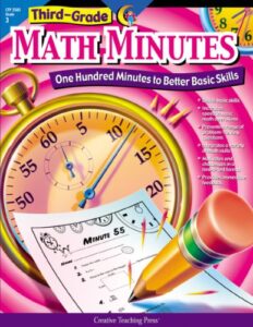 creative teaching press math minutes book, grade 3 (one hundred minutes to better basic skills)
