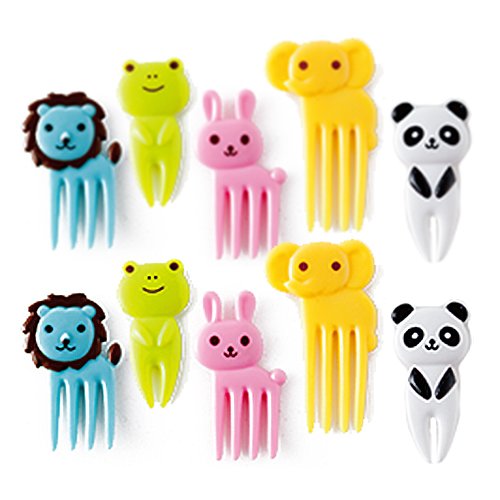 CuteZCute Bento Decoration Box, Animals Food Picks and Forks