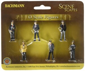 bachmann industries miniature o scale figures businessmen train (6 piece)