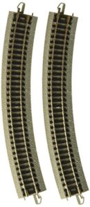bachmann industries e-z track 12.50″ radius curved track (6/card) n scale