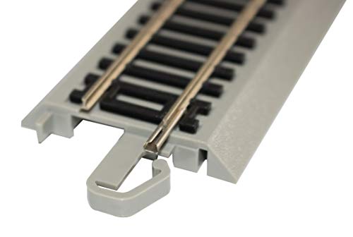 Bachmann Trains E-Z TRACK ELECTRONIC AUTO-REVERSING SYSTEM - NICKEL SILVER E-Z TRACK With Grey Roadbed - HO Scale