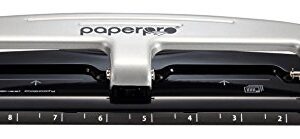 Bostitch Office Three-Hole Punch, Silver/Black (2101), 12 Sheet Black