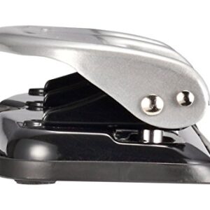 Bostitch Office Three-Hole Punch, Silver/Black (2101), 12 Sheet Black