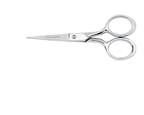 Fiskars 12-92977097J Forged Embroidery Scissors, 4 Inch, Gray