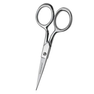 Fiskars 12-92977097J Forged Embroidery Scissors, 4 Inch, Gray