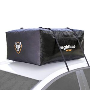 rightline gear sport jr car top carrier, 10 cu ft sized for compact cars, 100% waterproof zipper, attaches with or without roof rack
